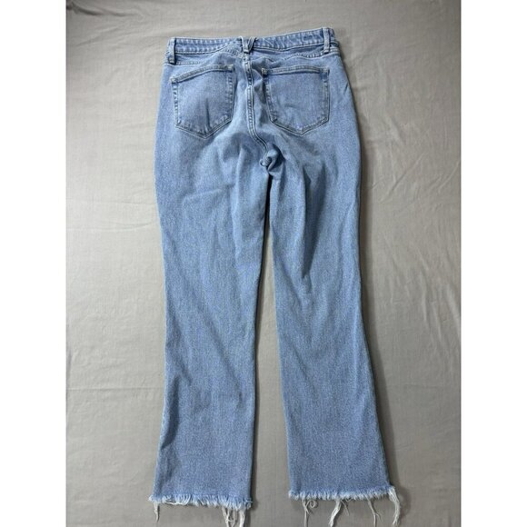 Vineyard Vines Denim - Vineyard Vines High Rise Straight Crop Jeans Light Wash Frayed Hem Womens 28